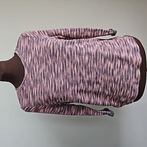 H&M - Size XS - Gray/Pink Top - 3/4 Sleeve